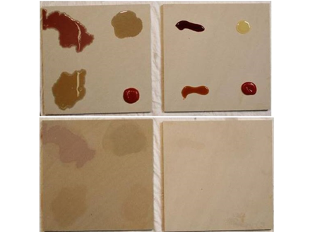 Sammenligning af imprægneret og ikke-imprægneret sandsten