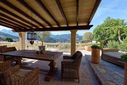 Hyggeligt opholdsområde med middelhavsflair