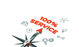 Symbolbillede for Service 100%.