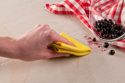 Natursten renses for bærpletter