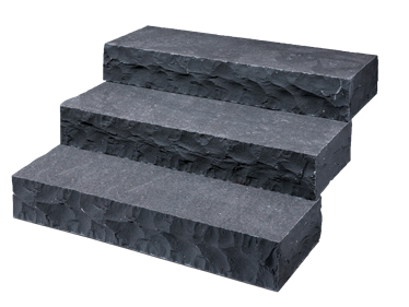 Bloktrin basalt Takeda præget eksponeret