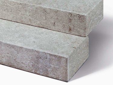 Bloktrin kalksten Camino Grey skåret til i størrelse