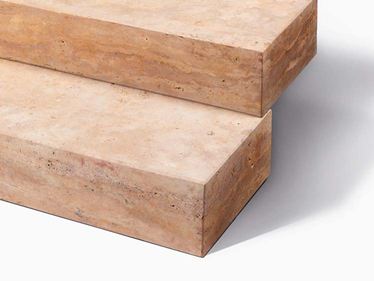 Bloktrin travertin Gold skåret i størrelse