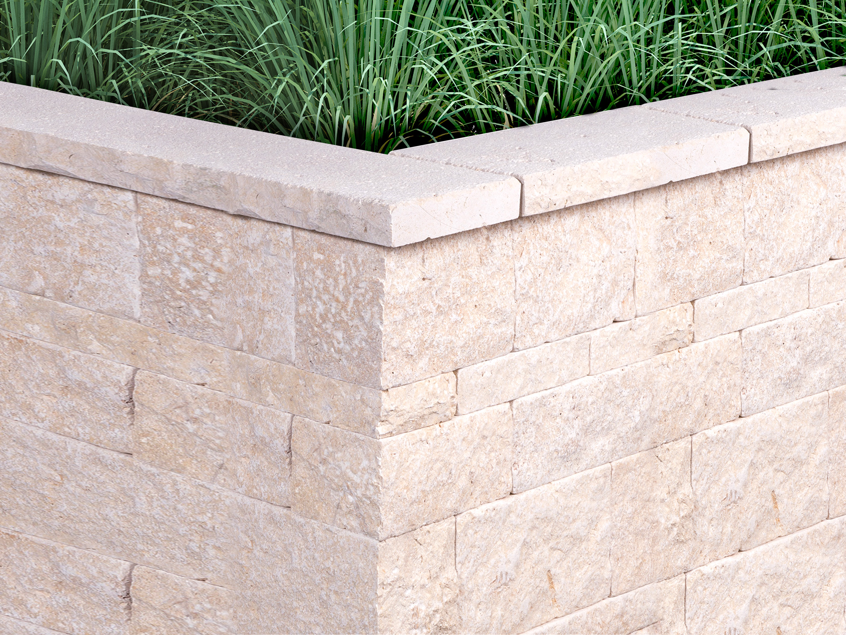 Mursten Kalksten Cremona med græs