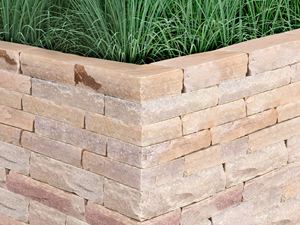 Mursten kvartsit Rio Dorado gul med græs