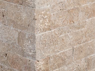 Travertin Noce Rustic mursten skåret til i størrelse