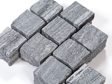 Belægningssten Gneiss Urban Grey Line skåret på mål