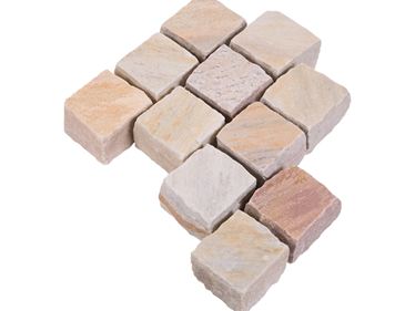 Belægningssten kvartsit Rio Dorado udsat