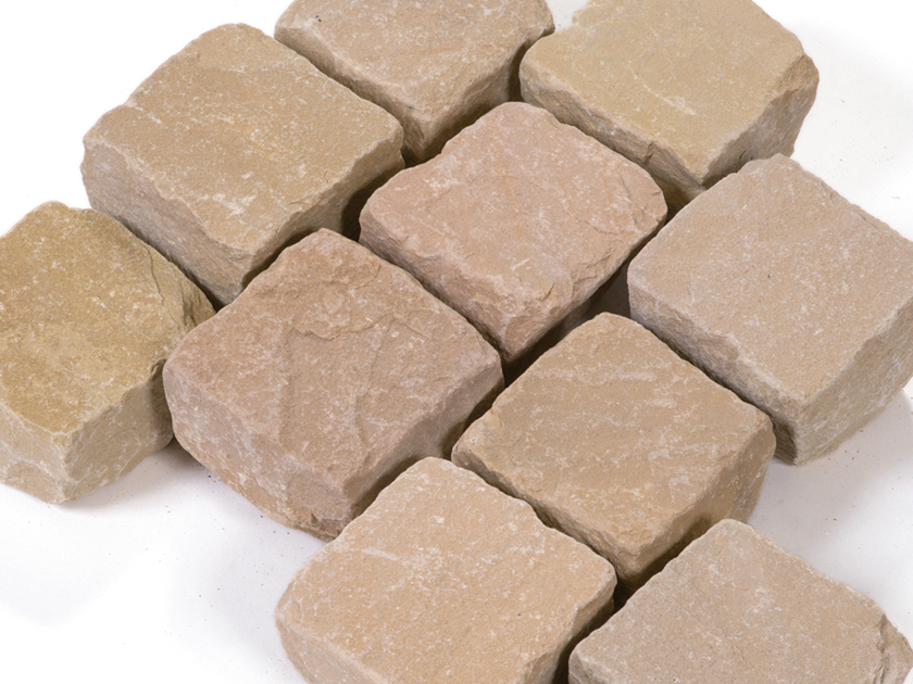 Belægningssten af sandsten Miak 10x10x8 cm