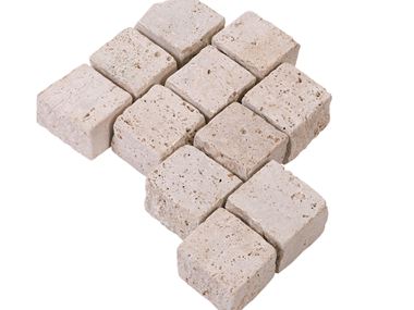 Belægningssten Travertin Medium Select eksponeret