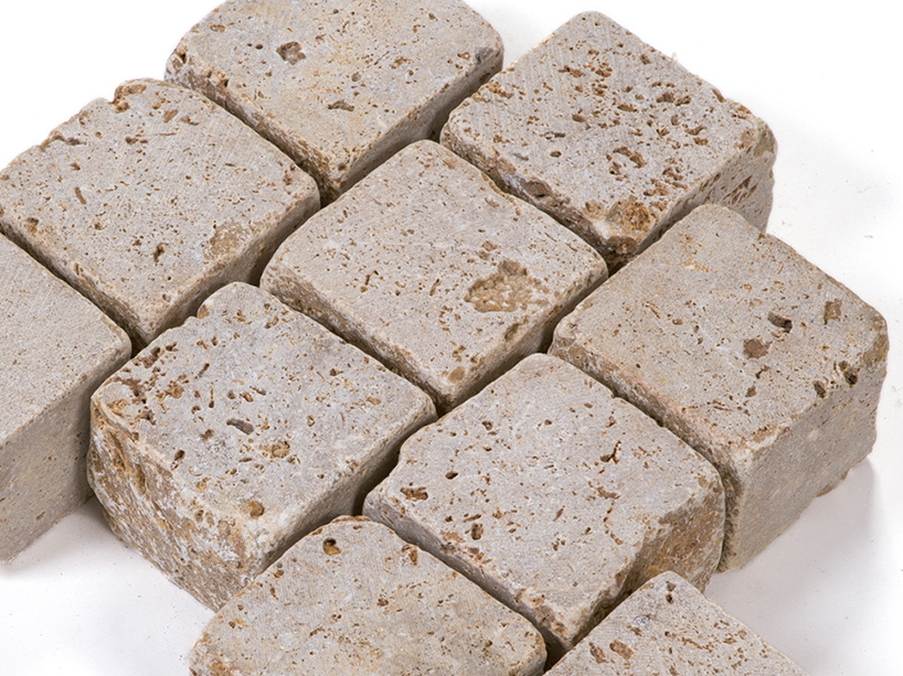 Travertin Noce Belægningssten detalje