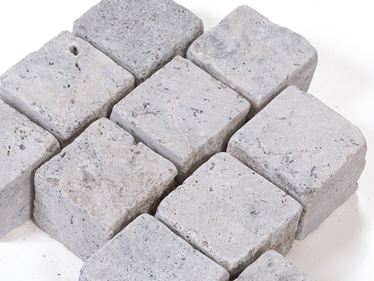 Belægningssten i travertin Silver Detail