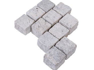 Belægningssten Travertin Silver eksponeret