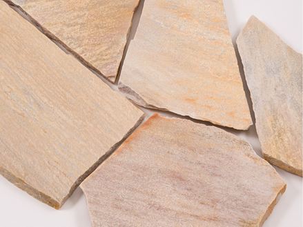 Polygonale plader kvartsit Rio Dorado gul