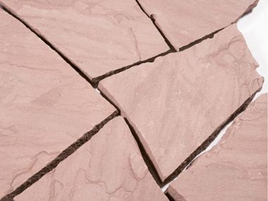 Polygonale plader Sandsten Weser Sandsten Rød