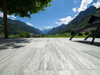Udsigt fra den schweiziske Gneisterrasse