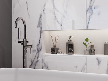 PerlaBiancaintBrilliantWhite Badeværelse Nærbillede Stor