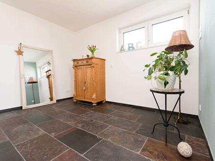 Peacock Multicolor skiferflise med delt overflade på badeværelset