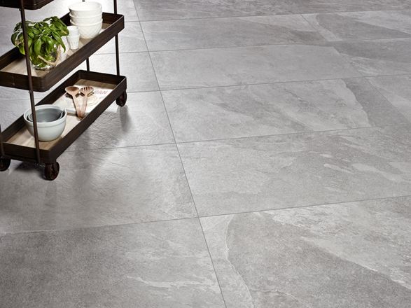 Fliser i skiferlook i grå: Alpine Grey