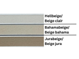 Oversigt over fugefarver i beige