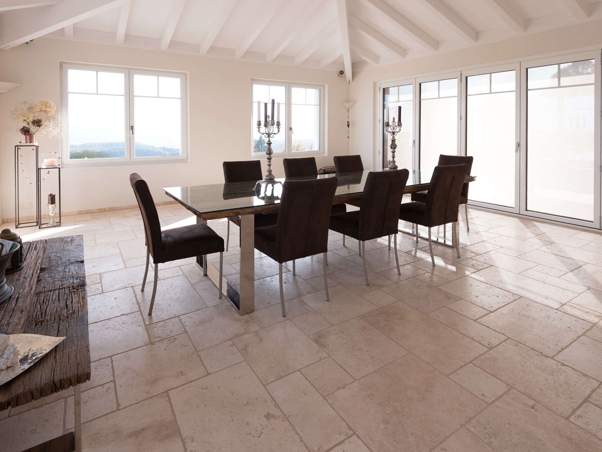 Travertinflise Light tumlet ikke nivelleret108