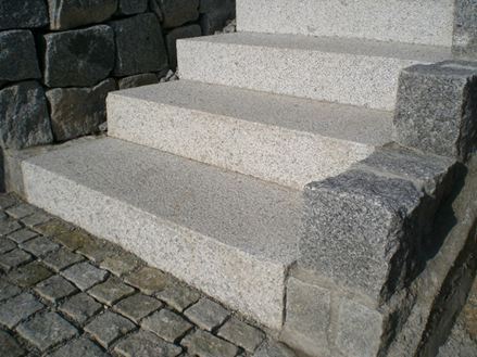 Bloktrin Sezuan Hvid buskhamret