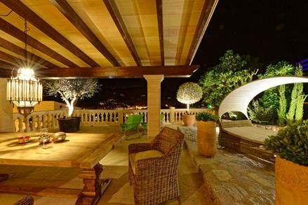 Natlige indtryk på terrassen