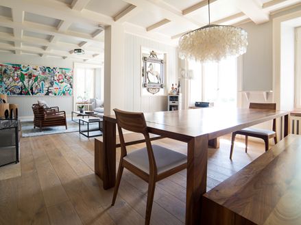 Åben planløsning, moderne møblering