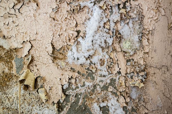 Natursten med udblomstring