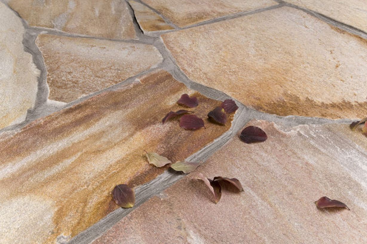 Nærbillede af polygonale plader