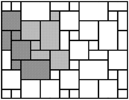 Grafik af det romerske båndlægningsmønster