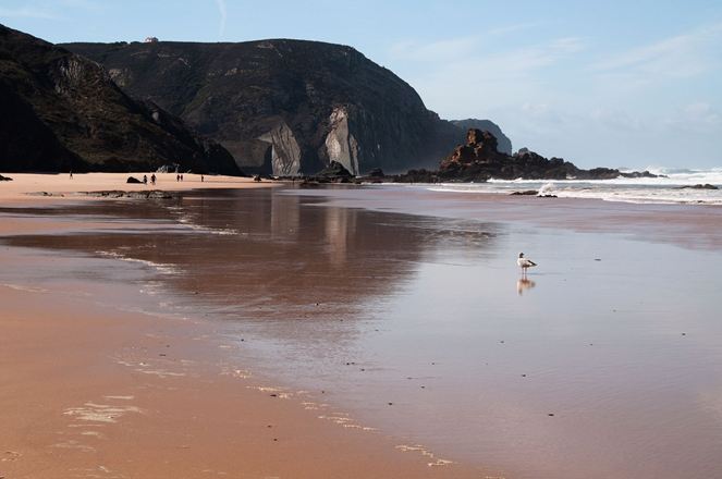 At give en særlig natursten sit navn: Skifersten på en strand i Portugal