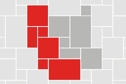 Romersk gitter med 4 formater