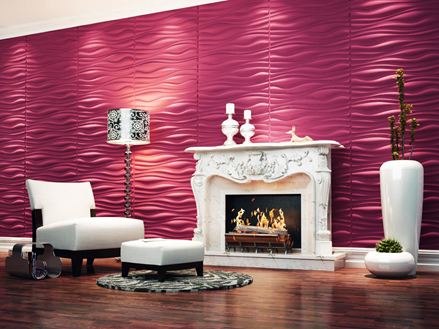 Pejs foran 3D-vægpanel Copyright: 3D WALL